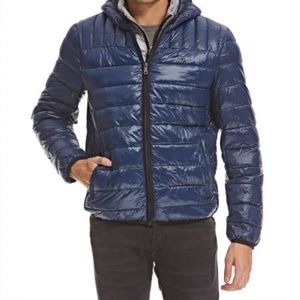 Tommy Hilfiger Blue Puffer Jacket Men Size Medium